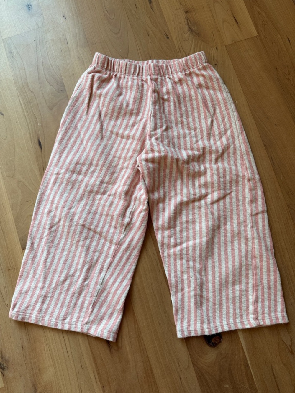 next Pink & White Striped Kids Pajama Bottoms